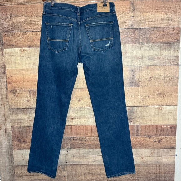 Abercrombie & Fitch The A&F Slim Straight Jeans Men’s size 34 x 34 Distressed - Picture 2 of 11